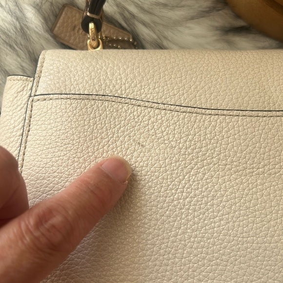 Coach Marlie Top Handle Satchel pebbled leather with Snakeskin detail, EUC - Picture 17 of 17